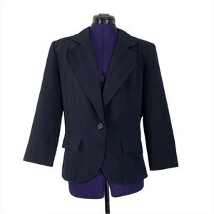 Courtenay Dark Blue Stripe Blazer Jacket